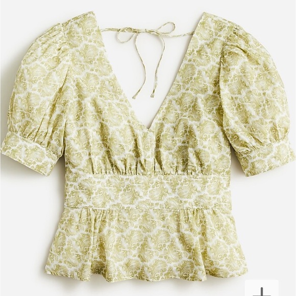 NWT J Crew Peplum Top size 4 - Picture 1 of 7